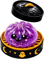 Caja Sorpresa de Juguetes Sensoriales con Purpurina de Halloween, Set de Juguetes Antiestrés con Diseño de Calabaza y Ojo de Fantasma, Regalo Adorable