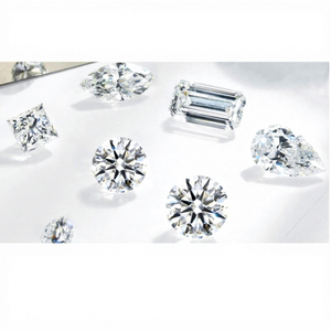 Diamant de laboratoire CVD / HPHT synthétique rond taille brillant 3x2mm-8x6mm D VS pour bijoux, certifié - Product Image 1