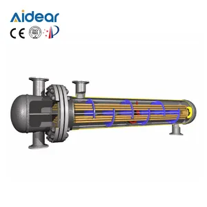 Aidear Price Food grade stainless steel shell Condenser tube heat exchanger