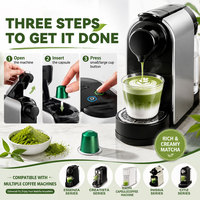 Capsules de thé vert Matcha bio OEM neuves en gros, 8*2g, dose individuelle, compatibles avec les machines à café, norme UE, marque privée