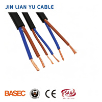 Câble enroulé torsadé RVV étanche, modèle IE4, isolé, gaine en caoutchouc, 24 AWG, 450V/750V, en cuivre, pour moteurs submersibles et puits profonds