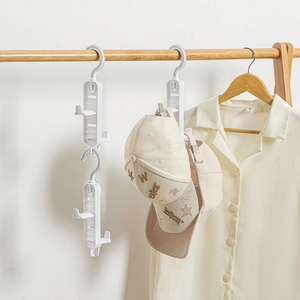 Porte-chapeaux multifonctionnel et portable pour armoire, crochet de barre transversale pour penderie, design simple et tendance - Product Image 2