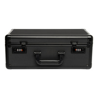 Boîte de rangement pour cartes de sport en aluminium à 4 rangées avec serrure à combinaison pour cartes classées PSA/B/GS/PCA
