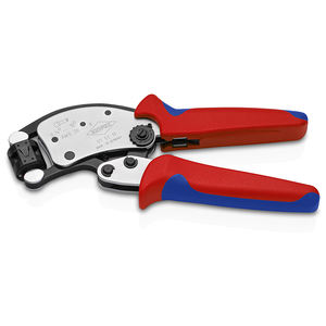 KNIPEX 97 53 19 SB Twistor T Pince à sertir pour embouts (ferrules), auto-ajustable avec tête de sertissage rotative - Product Image 1