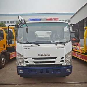 1SUZU KV100 4x2 4Ton <b>Flatbed</b> Wrecker <b>Truck</b> Road Rescue Recovery Tow Vehicle - Product Image 5