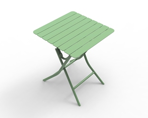 Mesa Plegable Cuadrada de Aluminio Resistente a la Oxidación, Diseño Europeo de Lujo, Apilable, Impermeable, para Exteriores, Parques, Restaurantes, Hoteles, Bares y Hogares - Product Image 3