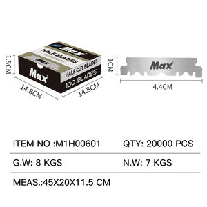 Erkekler için tek kullanımlık kuaför sakal jilet için 100 adet tıraş bıçağı bıçak yüksek kalite MAX fabrikada tek kenar bıçakları. - Product Image 4