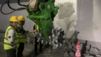 Excavatrice à tambour rotatif hydraulique d'occasion, machine de fraisage, machine de concassage de pierre et de béton avec prix d'usine pour le forage