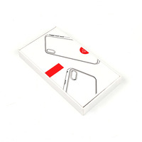 Boîtes d'emballage en papier auto-assemblantes personnalisées avec lamination mate et revêtement UV pour les étuis de téléphone d'électronique grand public