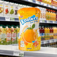 Sachets en plastique personnalisés pour boissons liquides avec paille, pour machine de remplissage de jus en aluminium, pochettes verticales à bec verseur