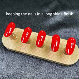 Harga pabrik OEM ODM HEMA Gel pelapis atas bening bebas kilap tanpa Seka berlian berkilau tinggi persediaan kuku tahan lama - Product Image 4