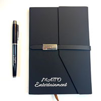 Ensemble cadeau d'entreprise de luxe promotionnel, carnet en cuir A5 avec stylo, boîte cadeau personnalisée pour le bureau et les affaires