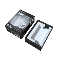 Emballage en blister en carton personnalisable pour chargeur suspendu, câble de données, casque, accessoires de téléphone, boîtes en papier