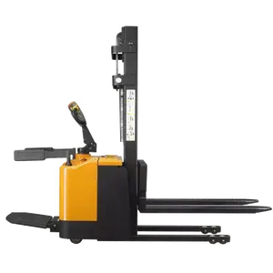 升降器ELES-15F迷你电动托盘堆垛机1.5吨1.6米2.0米2.5米3.0米3.5米带踏板和保护臂出售