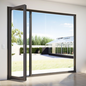 Design intérieur moderne personnalisé en alliage d'aluminium enceinte de balcon en verre insonorisé avec pont-<span class=keywords><strong>porte</strong></span> à battants cassée pour villas - Product Image 1