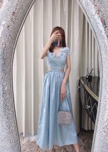 <span class=keywords><strong>Vestiti</strong></span> <span class=keywords><strong>estivi</strong></span> nuovi da donna abito tridimensionale con motivo a cuore in vita scava gonna Sexy con scollo a V - Product Image 6