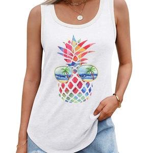 Women's Sexy Loose Fit Casual Summer Tank <b>Tops</b> 3D Embroidery Trendy Sleeveless <b>Flowy</b> Knitted Clothes - Product Image 6