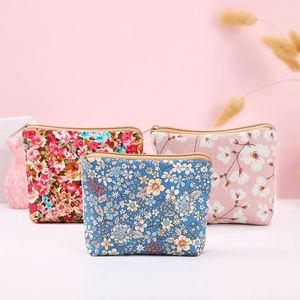 Porte-monnaie personnalisé avec logo, mini pochette en toile avec fermeture éclair, cadeau simple, sac à cosmétiques en toile de coton - Product Image 1