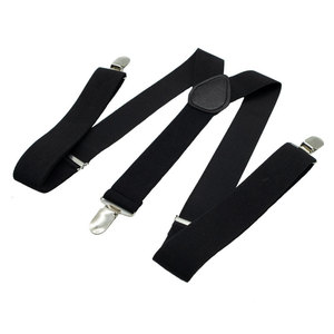 Bretelles solides réglables pour adultes, <span class=keywords><strong>sangles</strong></span> élastiques, Clip en forme de Y, bretelles pour hommes - Product Image 2