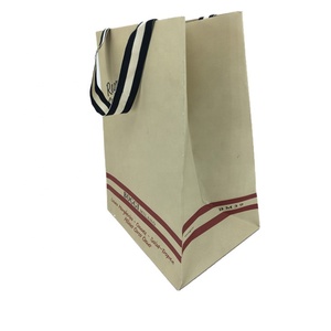 Sacs de shopping en papier fantaisie, pour vêtements personnalisés, sacs de couleur marron foncé, utilisée pour le emballage de costume pour hommes, nouvelle collection - Product Image 5
