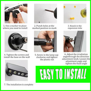 Mạnh mẽ <span class=keywords><strong>4</strong></span> <span class=keywords><strong>LED</strong></span> năng lượng mặt trời an ninh Đèn ngoài trời trang trí nội thất cảm biến chuyển động 3 chế độ đường phố không thấm nước Đèn tường đêm làm việc ánh sáng cho vườn - Product Image 6