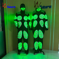 Costume de scène LED futuriste pour soirée, rave, festival EDM, performance DJ, spectacle, tenue de musique électronique