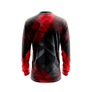 เสื้อเจอร์ซีย์แบบซับลิเมชั่นสั่งทำพิเศษ แขนยาว ทรงปกติ ผลิตจากโพลีเอสเตอร์ 100% สำหรับการแข่งขันและฝึกซ้อม ระบายอากาศได้ดี เหมาะสำหรับผู้ใหญ่ - Product Image 1
