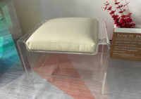 Chaise en acrylique de luxe en gros canapé à la mode transparente chaise en acrylique