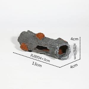 인공 수지 공예 침몰 나무 껍질 새우 탈출 집 어항 풍경 장식 - Product Image 6