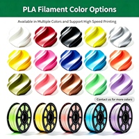 Filamen PLA Zorvant 1.75mm 1kg Multiwarna +/-0.02mm, Akurasi Dimensi Presisi, Tidak Mudah Melengkung, Ramah Lingkungan untuk Printer 3D FDM