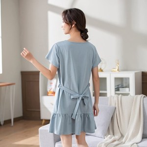 Vestido largo <span class=keywords><strong>de</strong></span> <span class=keywords><strong>fiesta</strong></span> para embarazadas, <span class=keywords><strong>ropa</strong></span> <span class=keywords><strong>de</strong></span> maternidad <span class=keywords><strong>de</strong></span> manga corta, <span class=keywords><strong>ropa</strong></span> sexual, Modal, novedad - Product Image 4