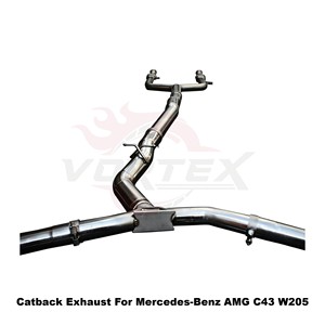 ระบบท่อไอเสียแบบ Catback พร้อมวาล์ว Vortex SS304 สำหรับ Mercedes-AMG C43 C400 C450 W205 S205 C205 3.0T V8 ปี 2016-2023 ชุดแต่งแบบติดตั้งได้โดยตรง - Product Image 6