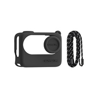 Funda Protectora de Silicona Sunnylife para Insta360 GO 3S con Base de Carga, Cubierta de Lente y Cordón