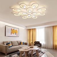 Plafonnier moderne en métal et acrylique avec télécommande, design elliptique, style minimaliste nordique, chambre à coucher, salon