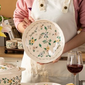 Bộ đồ ăn <span class=keywords><strong>s</strong></span>ứ kiểu Âu, đĩa và bát tròn bằng gốm <span class=keywords><strong>s</strong></span>ứ, dùng ăn salad, cơm, <span class=keywords><strong>s</strong></span>úp - Product Image 6