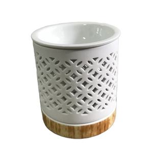 <span class=keywords><strong>Lampe</strong></span> de table en céramique blanche Brûleur de cire pour la <span class=keywords><strong>maison</strong></span>, le bureau et la chambre <span class=keywords><strong>à</strong></span> coucher Objets décoratifs pour le salon - Product Image 1