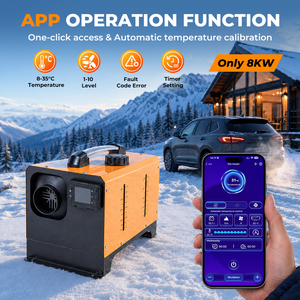 Chauffage de stationnement diesel GEARELEC 12V/24V 8KW pour caravane/camping-car, rénovation/amélioration, neuf - Product Image 2