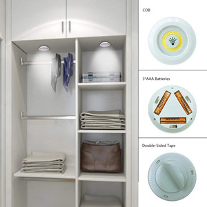 Led Light With Remote Control Set Of 3 <b>Touch</b> <b>Switch</b> Battery Operated Night Light For Home Cabinet Decorative Lighting - Product Image 2