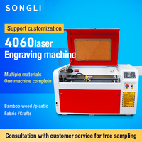 Machine de découpe et de gravure laser CO2 CNC 4060 certifiée CE, neuve, pour contreplaqué, bois, acrylique, MDF, avec moteur servo Leadshine 80W, compatible AI/DXF/PLT
