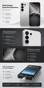 สมาร์ทโฟน Camon 50 Pro รุ่น Global ปลดล็อคแล้ว ความเร็วสูง ปลดล็อคด้วยใบหน้า พร้อมกล่องขายปลีกและหูฟัง - Product Image 5
