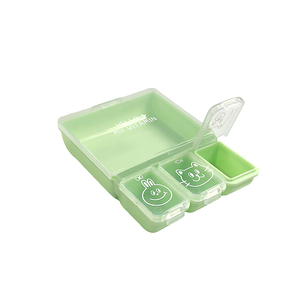 Cajas dispensadoras de pastillas de viaje de plástico rectangulares de 4 compartimentos, contenedor organizador para el hogar a un precio asequible - Product Image 6