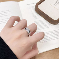 Anello Minimalista con Diamante Coltivato in Laboratorio, Taglio Ovale, Fascia Larga, in Oro Bianco 18K, per Uomo