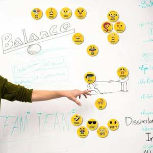 Aimants de réfrigérateur 3D en caoutchouc à forte adhérence, forme Art Déco, grand format, pour un bon humeur au quotidien du mois - Product Image 3