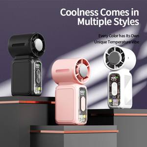 Ventilateur portatif sans pales électrique haute vitesse F711 - Alimentation USB/Batterie, design léger en plastique pour usage extérieur - Product Image 1