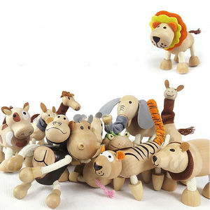 Commercio all'ingrosso di legno caldo bionico piccolo animale action & toy figure bambola modello giocattoli <span class=keywords><strong>2022</strong></span> bambini popolari montessori altro giocattolo animale - Product Image 1