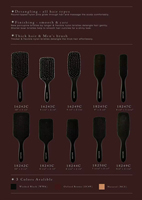 Brosse à cheveux professionnelle en bois pour salon, peigne à palettes coussiné et ventilé, poils de sanglier et de porc-quinquin, nylon, pointes brûlées, masseur de cuir chevelu
