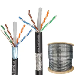 SURELINK室外或室内4对BC或CCA导体0.56毫米互联网电缆lan网络电缆cat 6 SF/UTP cat6