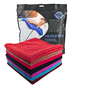 Serviette en microfibre automobile professionnelle, sans traces, séchage rapide, <span class=keywords><strong>pour</strong></span> le nettoyage intérieur et extérieur des voitures, serviette en tissu tricoté warp - Product Image 1