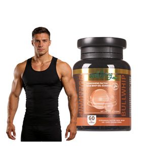 Gummies de Gel de Fouet de Cerf Bullwhip – Complément Herbal Énergisant et de Vitalité pour Hommes – 60 Unités - Product Image 1