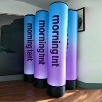 Colonne gonflable lumineuse à LED pour promotion commerciale et décoration de stand – Commande en gros usine
